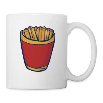 Fries Pop Art Crunch - Tasse - Weiß - Rechts