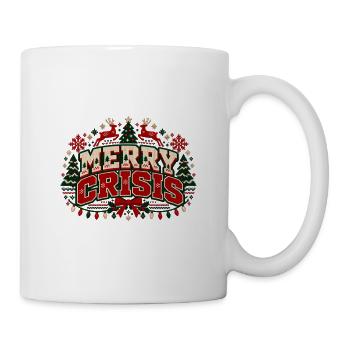 Merry Crisis – Ugly Christmas Sweater - Tasse - Weiß - Rechts