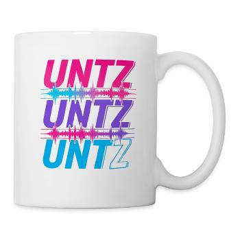 UNTZ UNTZ UNTZ Techno Raver Goa Trance Festival - Tasse - Weiß - Rechts