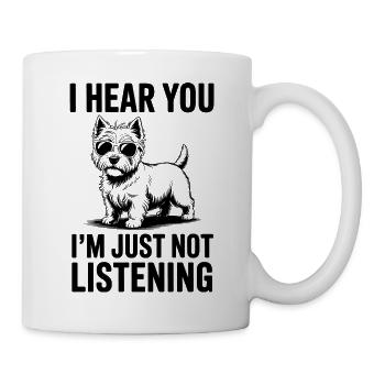 West Highland White Terrier Hunde Westie Geschenk  - Tasse - Weiß - Rechts