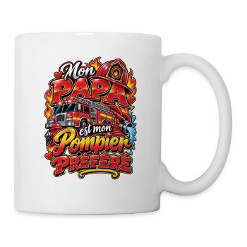 Mein Lieblings-Feuerwehr-Vater - Tasse - Weiß - Rechts