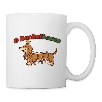 O Dackelbaum Weihnachten Dackel - Tasse - Weiß - Rechts