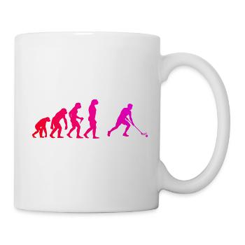 Die Unihockeyspieler und Floorball passen zusammen - Tasse - Weiß - Rechts