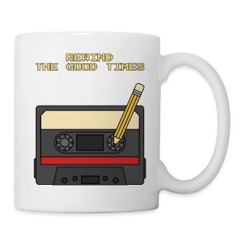 Spul The Good Times Retro Cassette 80s zurück - Tasse - Weiß - Rechts