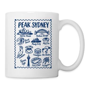 Sydney, Australien Ikonische Wahrzeichen - Tasse - Weiß - Rechts