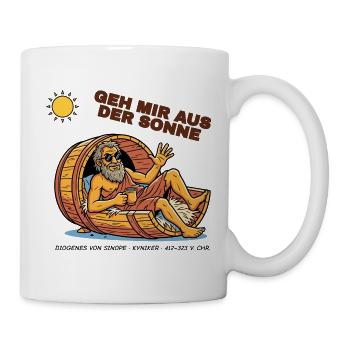 Diogenes – Geh mir aus der Sonne - Tasse - Weiß - Rechts