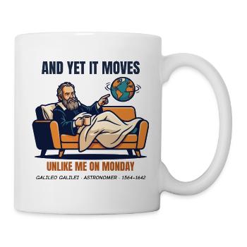 Galilei – And Yet It Moves - Tasse - Weiß - Rechts