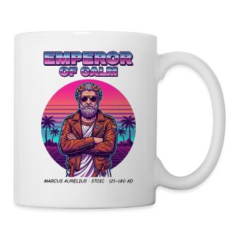Marcus Aurelius – Emperor of Calm - Tasse - Weiß - Rechts
