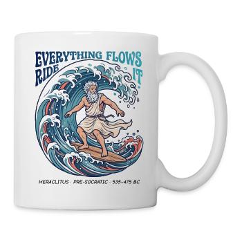 Heraclitus – Everything Flows - Tasse - Weiß - Rechts