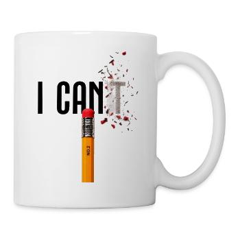 I Can Motivation Bleistift Erfolg Mindset - Tasse - Weiß - Rechts