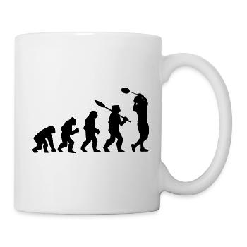 Badmintonspieler Evolution - Tasse - Weiß - Rechts