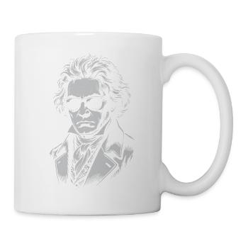 Beethoven-Porträt - Tasse - Weiß - Rechts