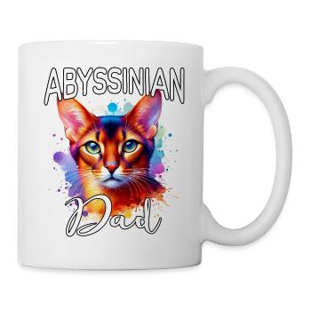 Abessinierkatze Papa - Tasse - Weiß - Rechts