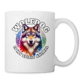 Lustige Wolfhund Sprüche - Tasse - Weiß - Rechts