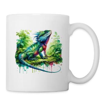 Chinesische Wasseragame Geschenk - Tasse - Weiß - Rechts