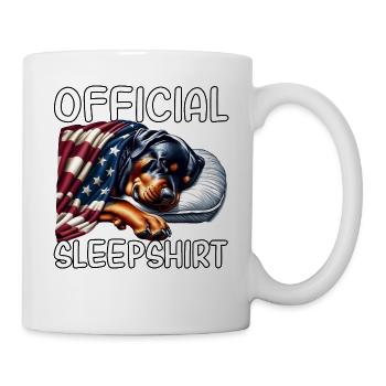 Rottweiler US Schlafshirt - Tasse - Weiß - Rechts