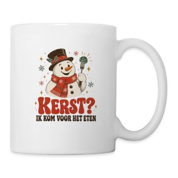 Weihnachten komme ich zum Abendessen – lustiges Weihnachtsdesign - Tasse - Weiß - Rechts