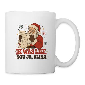 Ich war süß, na ja, fast – lustiges Weihnachtsdesign - Tasse - Weiß - Rechts