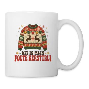 Das ist mein hässlicher Weihnachtspullover – lustiges Weihnachtsdesign - Tasse - Weiß - Rechts