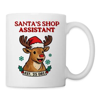Santa's Reindeer Helfer-Tee - Tasse - Weiß - Rechts