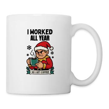 Grumpy Elf Kaffee-Realität - Tasse - Weiß - Rechts