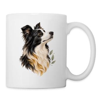 Border Collie - Tasse - Weiß - Rechts