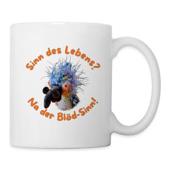 Krallo Kreisch™: Sinn des Lebens? Der Blöd-Sinn! - Tasse - Weiß - Rechts