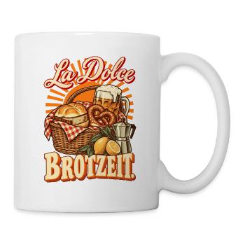 La Dolce Brotzeit Italien trifft Bayern - Tasse - Weiß - Rechts