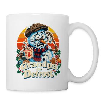 Christmas Schneemann Grandpa In Defrost - Tasse - Weiß - Rechts