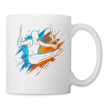 Turner Gymnastik Ringeturnen Ringe Turnen Jungen  - Tasse - Weiß - Rechts