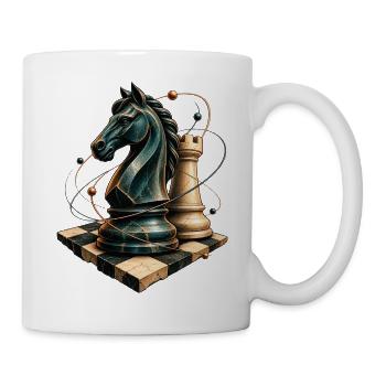 Schach Springer und Turm - Tasse - Weiß - Rechts