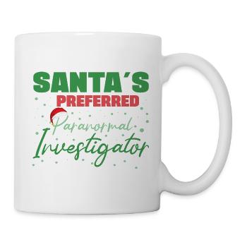 Santa`s Preferred Paranormal Ghost Hunter Gifts - Tasse - Weiß - Rechts