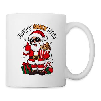 Holiday Snack Alert Weihnachten lustig Naschen - Tasse - Weiß - Rechts