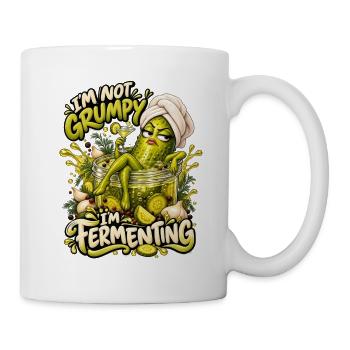 Fermentierendes Gurkenwesen - Tasse - Weiß - Rechts