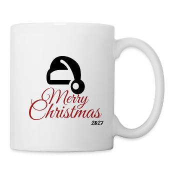 Frohe – Weihnachten – 2027 – - Tasse - Weiß - Rechts