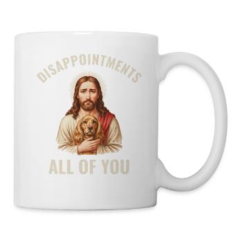 Disappointments Jesus mit Cocker Spaniel - Tasse - Weiß - Rechts