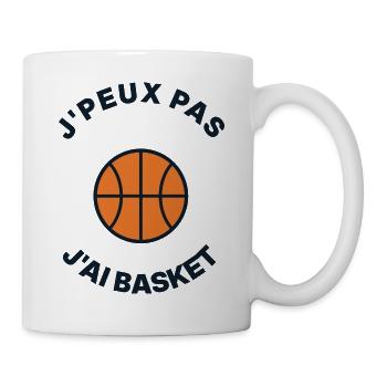 Ich kann keinen Basketball haben – Humor Basketballspieler-Geschenk - Tasse - Weiß - Rechts