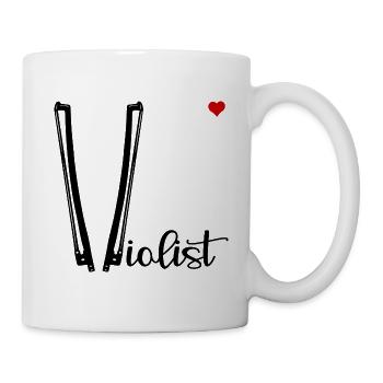 Love Violist - Tasse - Weiß - Rechts