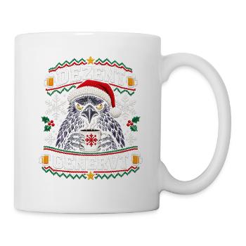 Dezent Genervt | Ugly Christmas Crow - Tasse - Weiß - Rechts