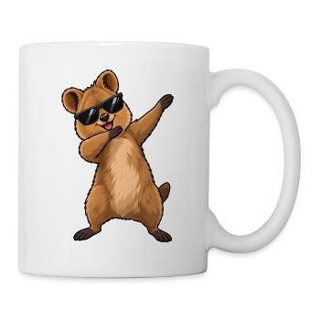 Dabbing-Quokka - Tasse - Weiß - Rechts