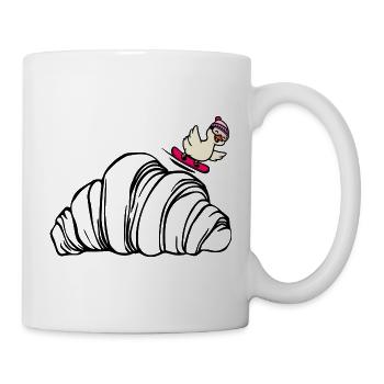 Goose Crescent Skifahren - Tasse - Weiß - Rechts