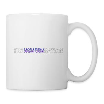 Y2K Schriftzug Grafik The New Generation Cyberpunk - Tasse - Weiß - Rechts