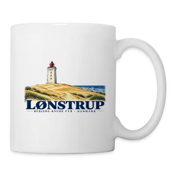Lønstrup – Rubjerg Knude Fyr in Farbe - Tasse - Weiß - Rechts