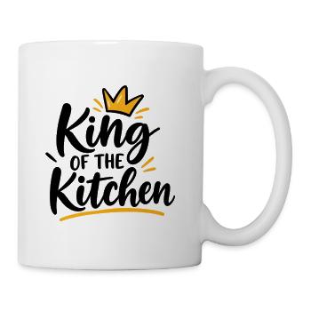 King of the Kitchen – König der Küche - Tasse - Weiß - Rechts
