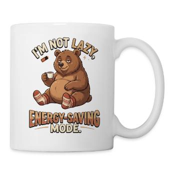 Bear im Energiesparmodus - Tasse - Weiß - Rechts