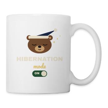 Hibernation Mode On – Winterschlaf-Bär - Tasse - Weiß - Rechts