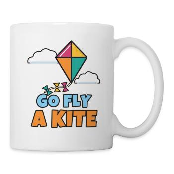 Geh und lass einen Drachen steigen - Tasse - Weiß - Rechts