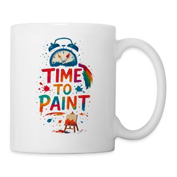 Time To Paint - Tasse - Weiß - Rechts