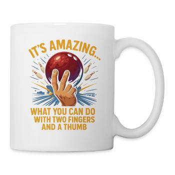 It's Amazing What You Can Do With Two Fingers - Tasse - Weiß - Rechts