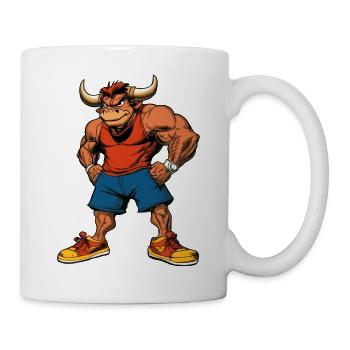 Trainer Stier - Tasse - Weiß - Rechts